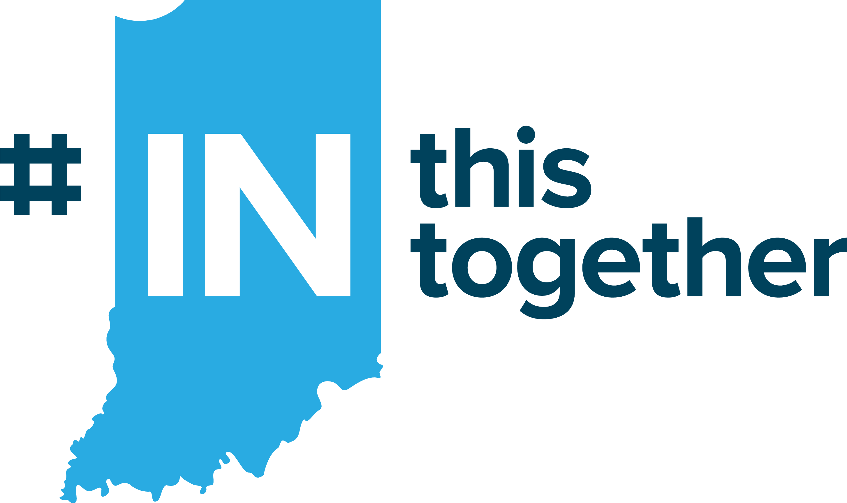 IN this together Indiana social distancing campaign